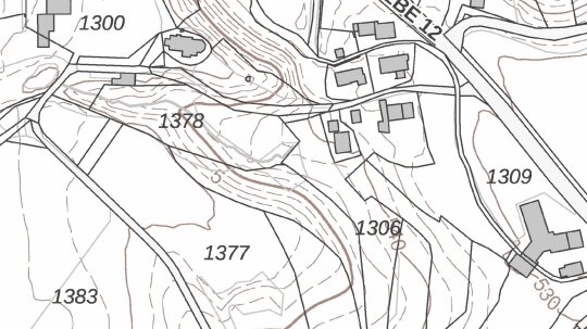 DHK mit DPK Digitale Höhenlinienkarte mit Digitaler Planungskarte